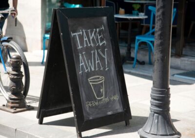 Take away: alternativa para restaurantes y cafeterías