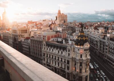 Vista desde un hotel de Madrid