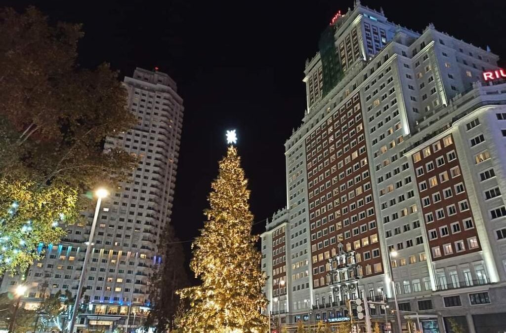 Madrid en Navidad 2021 Plaza de España